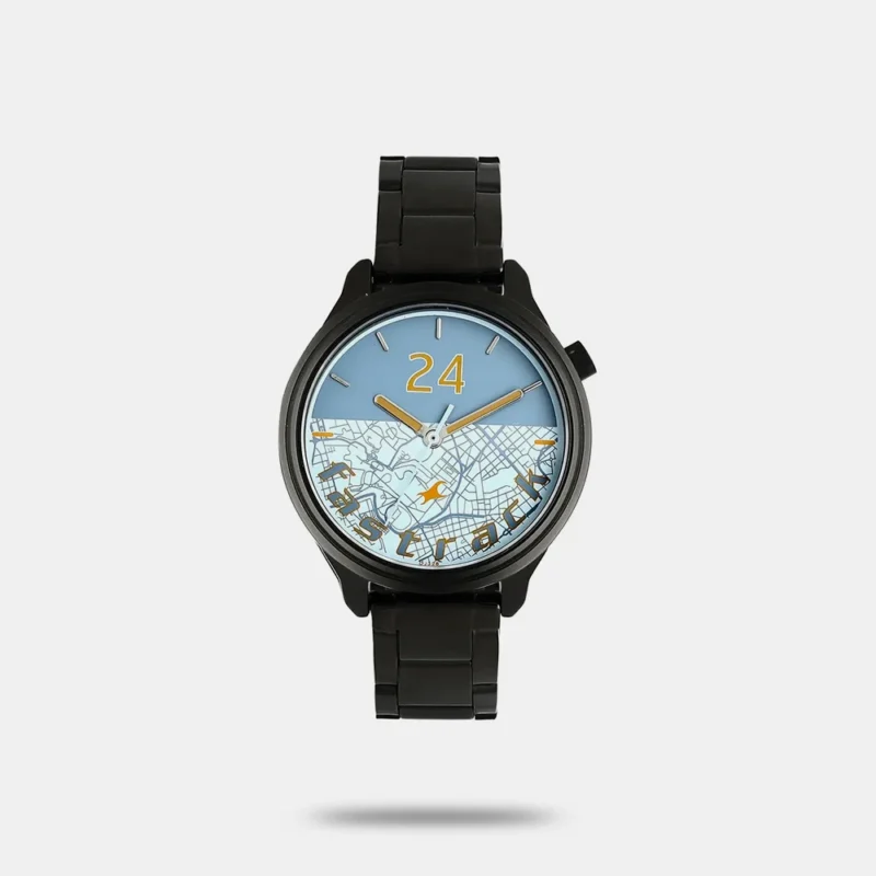 Fastrack Road Trip Quartz Analog Bicolour Dial Stainless Steel Strap Watch for Girls - NN6188NM02