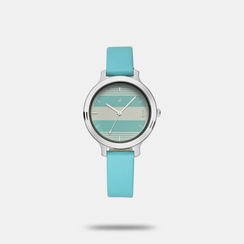 Fastrack Tripster Quartz Analog Bicolour Dial Leather Strap Watch for Girls - NN6217SL02