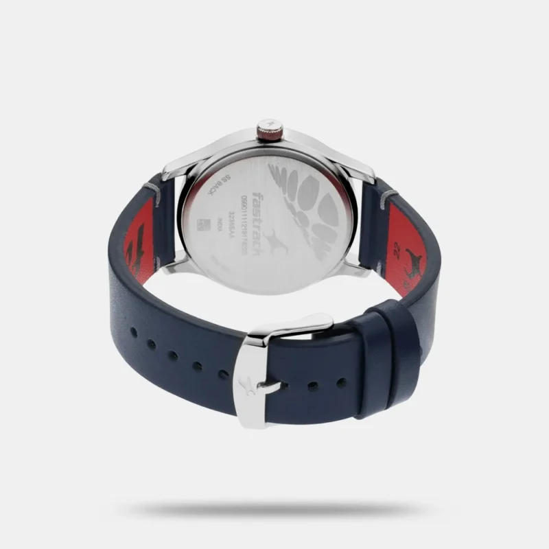 Fastrack I Love Me Quartz Analog Silver Dial Leather Strap Watch for Guys - NP3236SL01 - Image 4