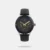 This analog watch for girls has a round, black dial, featuring two plain hands, three subdials and markings at the quarter intervals. A crown on the case lets you adjust the time. Made of leather, its black strap is fitted with a buckle closure.