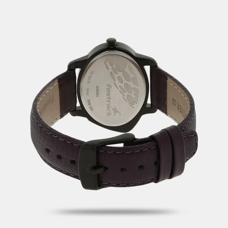 Fastrack Quartz Analog Silver Dial Leather Strap Watch for Girls - NP6098NL01 - Image 3