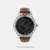 Even miss hard-to-please would fall in love with this trendy watch. The round dial has a black and grey pattern with numbering at the second, fourth, eighth and tenth hours. The silver hands stand out against the dark backdrop of the dial and make reading time simpler. The rich tan leather belt will help you create a lasting impression on anyone, whatsoever. Pair this timepiece with a white t-shirt and some blue jeans and get ready for a first sight that everyone will remember.