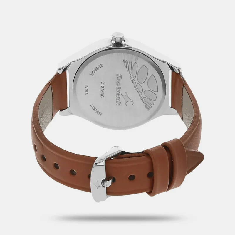 Fastrack Quartz Analog Bicolour Dial Leather Strap Watch for Girls - NP6152SL02 - Image 3