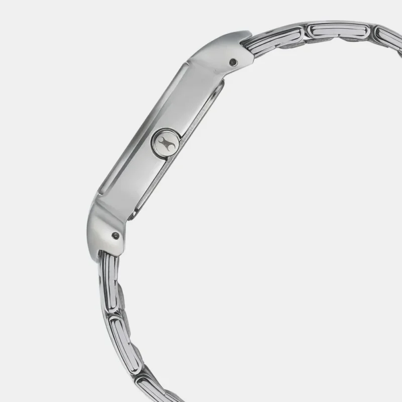 Fastrack Go Skate Quartz Analog Silver Dial Stainless Steel Strap Watch for Girls - NP6201KM01 - Image 4