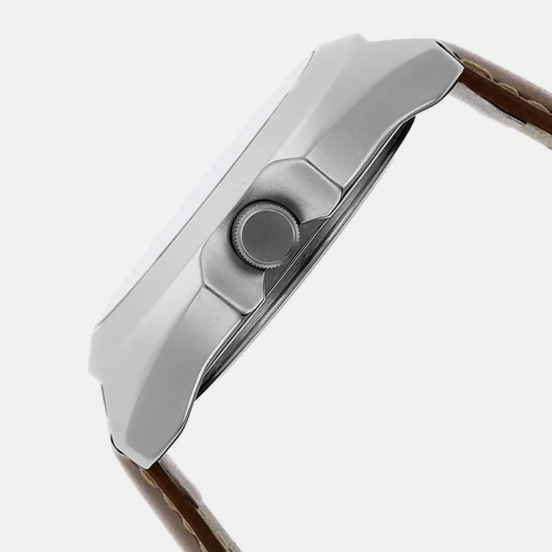 Fastrack Quartz Analog White Dial Leather Strap Watch for Guys - NR3117SL01 - Image 4