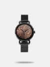 Enchant those nearby with this analog watch from Fastrack. Encased in a 30 mm case, the black round-shaped dial, features a plain 3-hand functionality, quartz movement and a crown for time adjustment. The stainless steel bracelet comes in a black hue that further elevates the look of the watch. Besides, it has a water resistance of up to 30 m and is completed with a hook buckle to ensure a secure fit on the wrist.