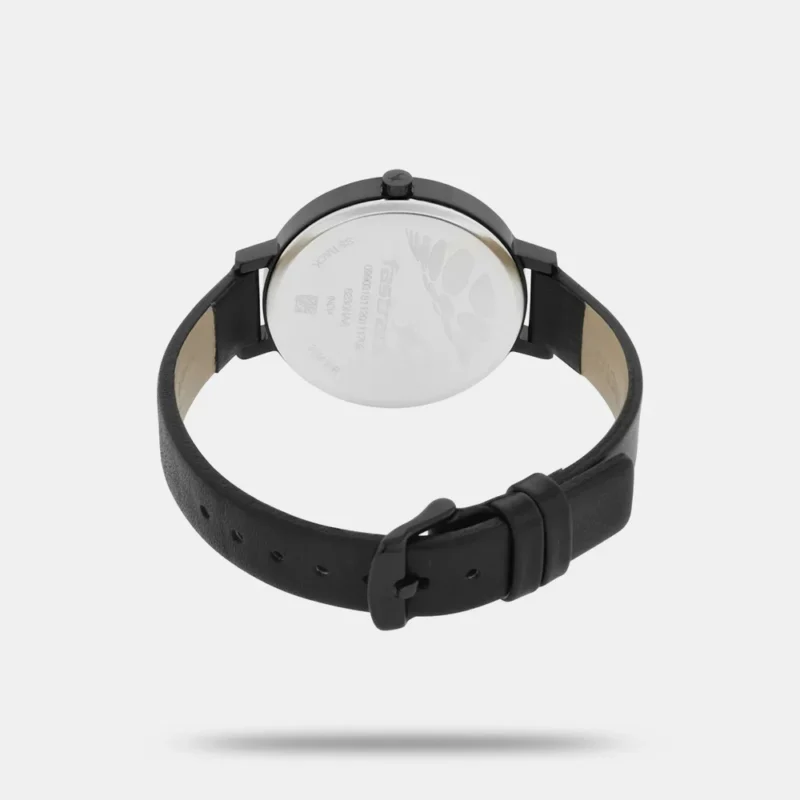 Fastrack Paint Me Quartz Analog Black Dial Leather Strap Watch for Girls - NR6230NL01 - Image 3