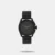 This analog watch for guys features a round, black dial with plain three hands that are red in colour. The dial has Arabic numerals at the five minute intervals and slanted lines marking the one minute intervals. A crown on the black case lets you adjust the time. This timepiece has a black, stainless steel strap that comes fitted with a divers clasp for security purpose. Equipped with a 5 ATM water resistance feature, the timepiece is user-friendly and comes with a 24 month warranty.