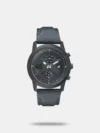 Impress all those around you by donning this analog watch from Fastrack. Encased in a 44.5 mm case, the silver round-shaped dial, features a plain 3-hand functionality, quartz movement and a crown for time adjustment. The stainless steel bracelet comes in a silver hue that further elevates the look of the watch. Besides, it has a water resistance of up to 50 m and is completed with a fold-over clasp to ensure a secure fit on the wrist.