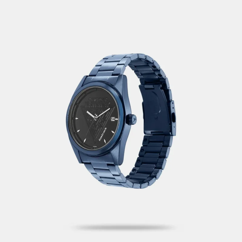 Fastrack Thor Quartz Analog with Date Black Dial Metal Strap Watch for Guys - NS3285QM02