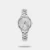 Amaze everyone around you by wearing this analog watch by Stunners from Fastrack. Encased in a 31 mm case, the silver round-shaped dial, features a plain 3-hand functionality, quartz movement and a crown for time adjustment. The stainless steel bracelet comes in a silver hue that further elevates the look of the watch. Besides, it has a water resistance of up to 30 m and is completed with a push button clasp to ensure a secure fit on the wrist.