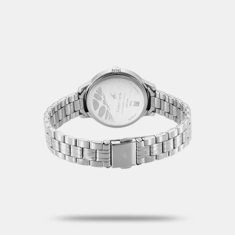 Fastrack Stunners Quartz Analog Silver Dial Metal Strap Watch for Girls - NS6267SM01 - Image 4