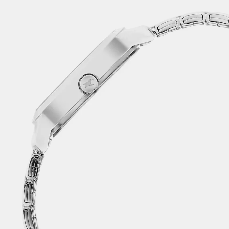 Fastrack Stunners Quartz Analog Silver Dial Metal Strap Watch for Girls - NS6267SM01 - Image 3