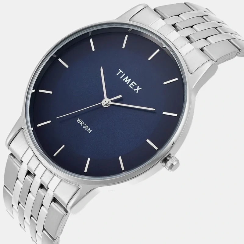 Men Quartz Blue Dial Analog Stainless Steel Watch - TWTG12001 - Image 2