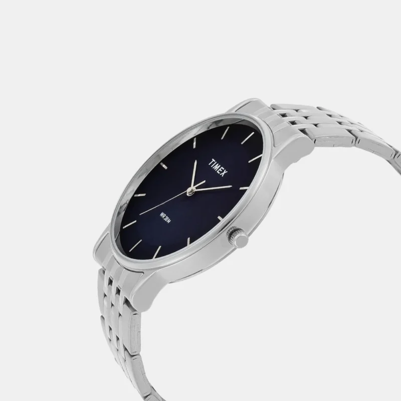 Men Quartz Blue Dial Analog Stainless Steel Watch - TWTG12001 - Image 3