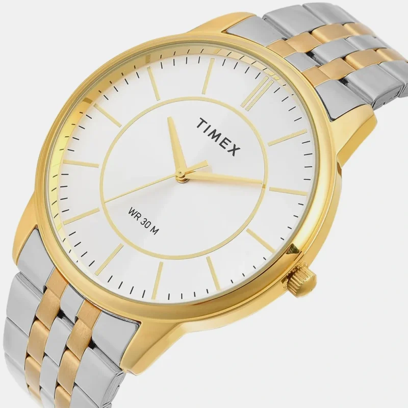 Men Quartz Silver Dial Analog Stainless Steel Watch - TWTG12103 - Image 2