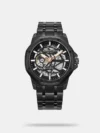 Designed to suit the preference of urban men, this watch from the collection by Kenneth Cole is sure to make a style statement. Secured by a sapphire glass, the black round dial is protected in a case. It exhibits crown for time adjustment. The silicon strap flaunts a black hue that accentuates the look of the watch. Moreover, it is fitted with a buckle clasp to ensure a secure fit on the wrist.