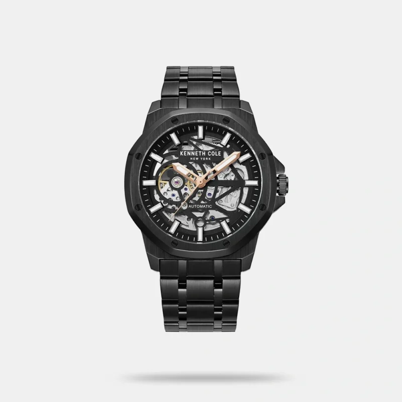 KENNETH COLE Men Solid Stainless Steel Strap Automatic Watch - KCWGL2232904MN