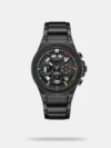 Earn admiration for your rich sense of style by wearing this men's analog watch from the Townsman collection by Fossil. Its stainless steel strap exudes a black hue that accentuates the look of the watch. Safeguarded by a mineral glass and operated by a mechanical movement, the black round dial is encompassed in a 44 mm case. It features plain three hands. Furthermore, it is complemented with a clasp that ensures a secure fit on the wrist.