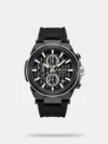 Designed to suit the preference of urban men, this analog watch from the collection by Kenneth Cole is sure to make a style statement. Secured by a sapphire glass, the black round dial is protected in a case. It exhibits crown for time adjustment. The metal strap flaunts a black hue that accentuates the look of the watch. Moreover, it is fitted with a buckle clasp to ensure a secure fit on the wrist.