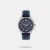 Let this classy men's analog watch from Lee Cooper be a testimony to your love. Its genuine leather strap comes in a blue hue that elevates the look of the watch. The blue round dial showcases chronograph, bold stick markings at five-minute intervals. Furthermore, it is complemented with a buckle clasp that ensures a secure fit on the wrist.