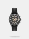 Let this classy men's analog watch from Lee Cooper be a testimony to your love. Its genuine leather strap comes in a blue hue that elevates the look of the watch. The blue round dial showcases chronograph, bold stick markings at five-minute intervals. Furthermore, it is complemented with a buckle clasp that ensures a secure fit on the wrist.