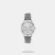 A must-have timepiece for all the watch aficionados, this women's analog watch from Lee Cooper will be a perfect pick. Its stainless steel strap vaunts a silver hue that enhances the look of the watch. The silver round dial is protected by a mineral glass. It showcases multifunction and a crown for time adjustment. Furthermore, it is complemented with a fold-over clasp with double push button safety clasp that ensures a secure fit on the wrist.