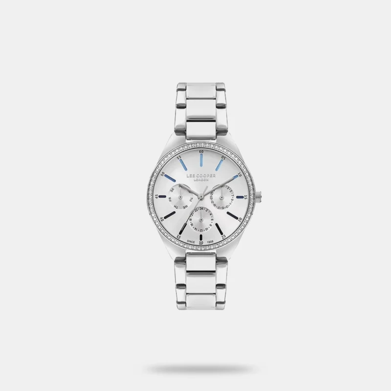 Lee Cooper Multifunction Silver Round Dial Women's Watch - LEE COOPER LC07863.390