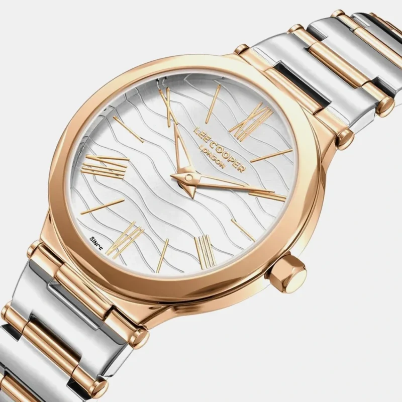Women Brass Dial & Stainless Steel Bracelet Style Straps Analogue Watch - LEE COOPER LC08000.530 - Image 2
