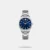Opt for this men's analog watch from the collection by Lee Cooper and leave a lasting impression on your peers. Nestled in a 41 mm case, the blue round dial is protected by a mineral glass. It showcases plain three hands. The stainless steel strap flaunts a silver hue that accentuates the look of the watch. Furthermore, it is complemented with a push-button clasp that ensures a secure fit on the wrist.