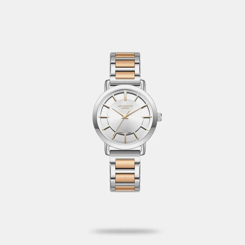 Women Brass Dial & Stainless Steel Bracelet Style Straps Analogue Watch - LEE COOPER LC08037.530