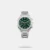 Ideal for stylish men, this analog watch from the collection by Lee Cooper is sure to impress you. Its stainless steel strap showcases a silver hue that uplifts the look of the watch. Functional on a quartz movement and protected by a mineral glass, the green round dial is housed in a 43 mm case. It displays multifunction. Besides, it is completed with a push-button clasp to ensure a secure fit on the wrist.
