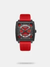 Taken from the collection by Lee Cooper, this men's analog watch is an exquisite timepiece that merges practicality with contemporary style. Its stainless steel strap flaunts a silver hue that accentuates the look of the watch. Safeguarded by a mineral glass and operated by a quartz movement, the black round dial is encompassed in a 43 mm case. It features chronograph. Furthermore, it is complemented with a push-button clasp that ensures a secure fit on the wrist.