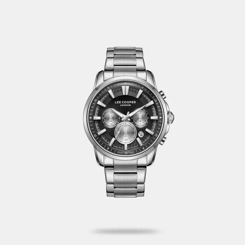 Men Brass Dial & Stainless Steel Bracelet Style Straps Analogue Multi Function Watch - LEE COOPER LC08068.350