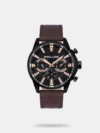 Amaze everyone around you by wearing this analog watch from Police. Encased in a 39 mm case, the green round-shaped dial, features a plain 3-hand functionality, quartz movement and a crown for time adjustment. The leather strap comes in a brown hue that further elevates the look of the watch. Besides, it has a water resistance of up to 50 m and is completed with a buckle to ensure a secure fit on the wrist.
