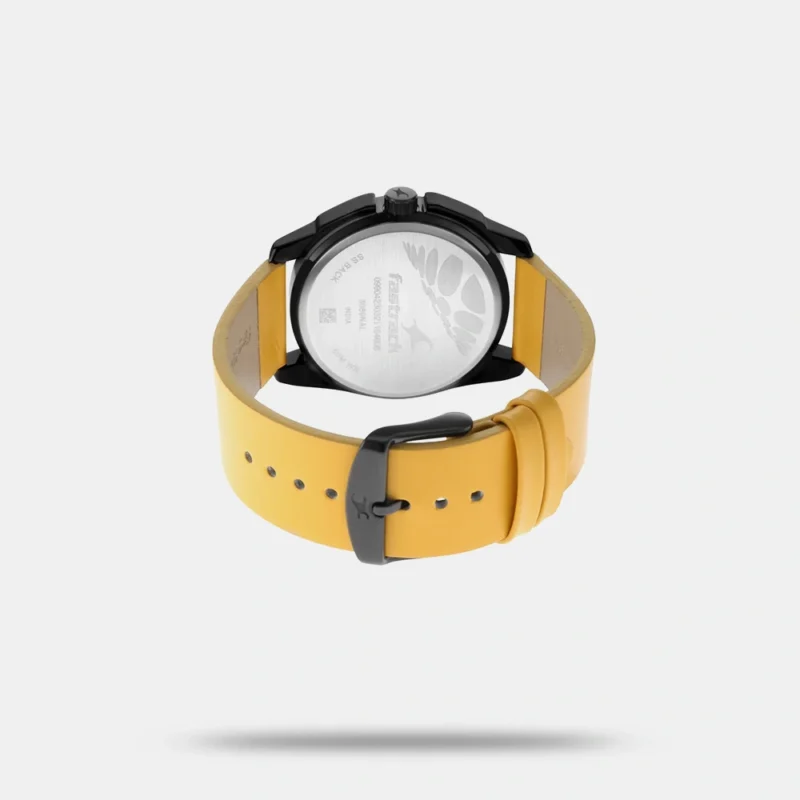 Fastrack Wear Your Look Quartz Analog Black Dial Leather Strap Watch for Guys - NS3089NL01 - Image 4