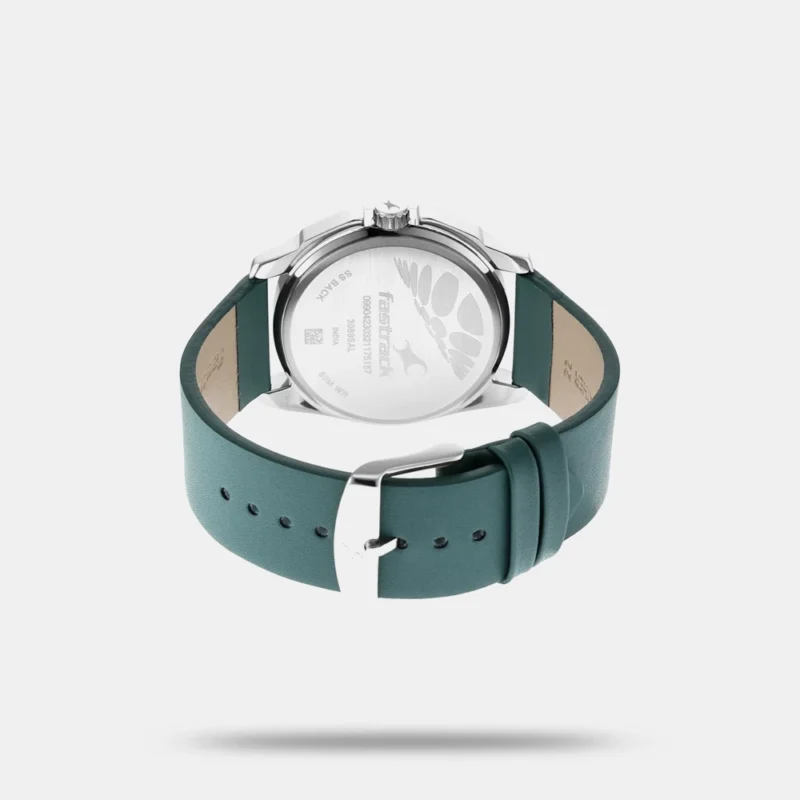 Fastrack Wear Your Look Quartz Analog Black Dial Leather Strap Watch for Guys - NS3089NL01 - Image 3