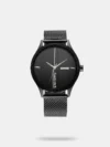 Command attention with the Fastrack Tick Tock analog watch. The deep black dial features subtly contrasting subdials, defining the modern functionality of the Fastrack NT3287NM01. Its bold black metal strap amplifies the sleek, monochromatic aesthetic. This timepiece offers a powerful and sophisticated look for the man who values both style and practicality.