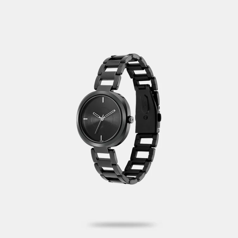 Fastrack Stunners Quartz Analog Black Dial Metal Strap Watch for Girls - NS6247NM01 - Image 2