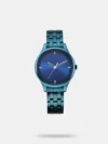 Chic and unconventional, the Fastrack Style Up Watch is designed for girls who prefer bold minimalism. The sleek oblong black dial features a wave-textured lower half that adds visual intrigue while keeping things understated. With slender stick hour markers and a monochrome black metal strap, this timepiece perfectly balances elegance with an edge. Whether worn for a casual day out or a sleek night look, it delivers timeless style with a modern twist.
