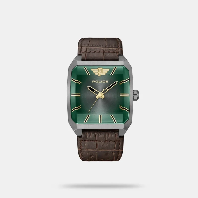 POLICE Men Analog Watch with Leather Strap - NTPLPEWJA0006003