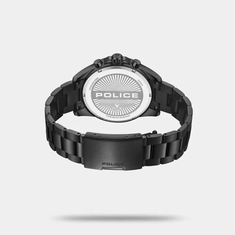 Police Chronograph Black Dial Black Color Stainless Steel Strap Watch For Men - PLPEWGI0054004 - Image 3