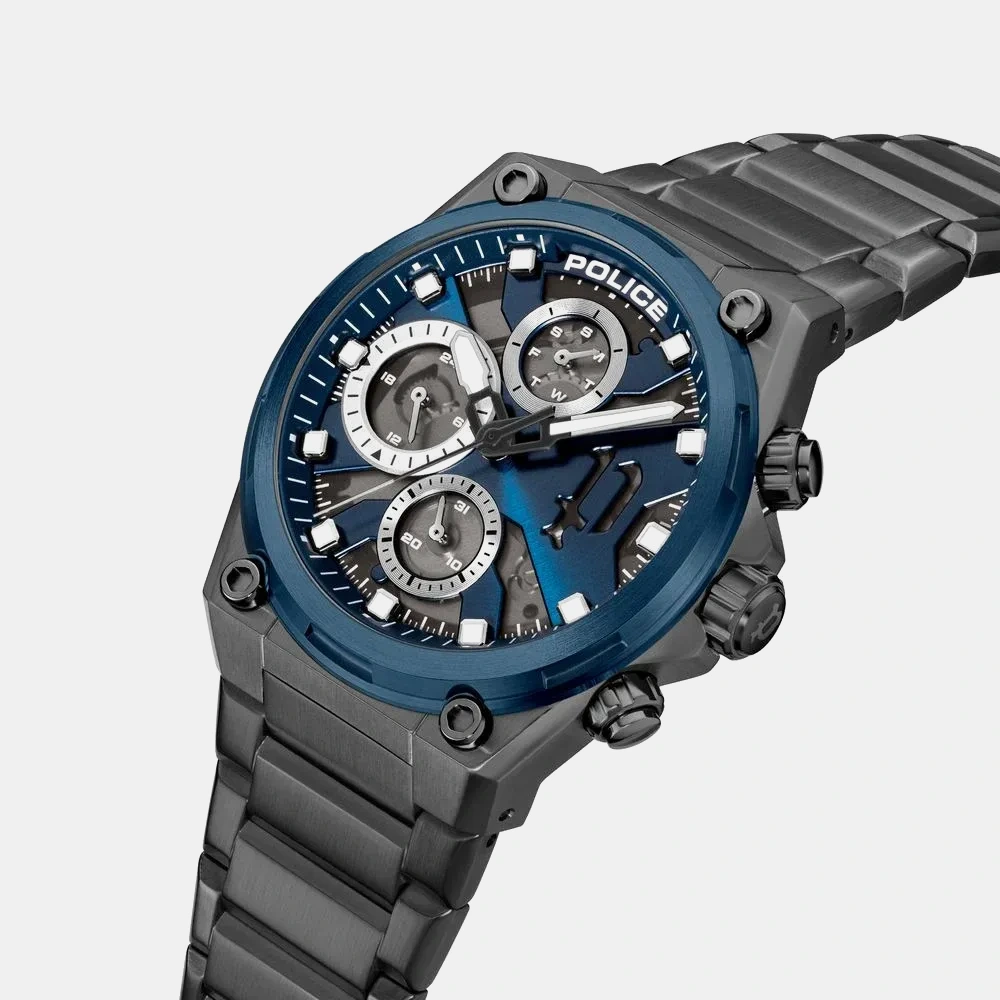 https://watchpalace.in/product/police-multifunction-blue-dial-grey-stainless-steel-strap-watch-for-men-plpewgk2239107/ Police Multifunction Blue Dial Grey Stainless Steel Strap Watch For Men - PLPEWGK2239107 - Image 3