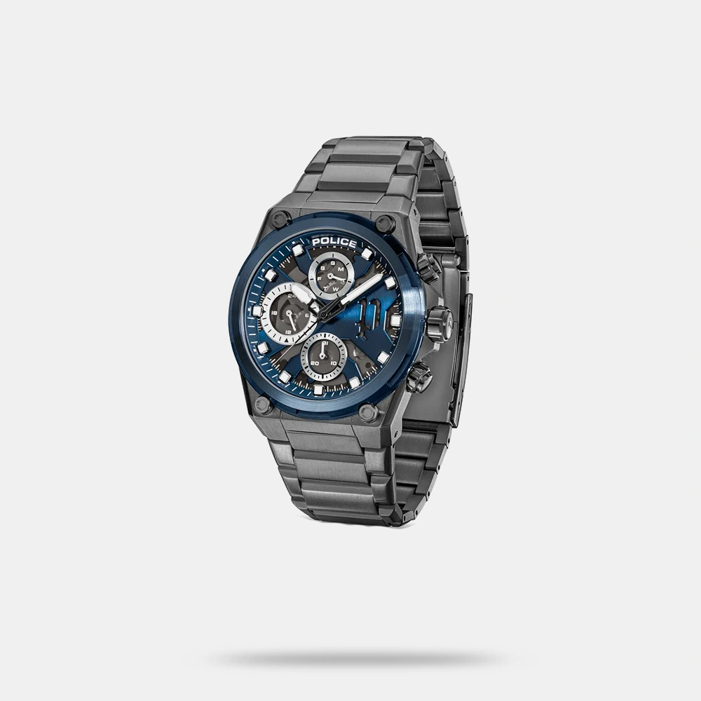 https://watchpalace.in/product/police-multifunction-blue-dial-grey-stainless-steel-strap-watch-for-men-plpewgk2239107/ Police Multifunction Blue Dial Grey Stainless Steel Strap Watch For Men - PLPEWGK2239107 - Image 2