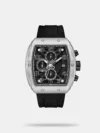 This sophisticated multifunction watch combines elegance and performance. Featuring a durable stainless steel strap, a round dial with three sub-dials for day, date, and 24-hour functioning, it complements any attire. The fold-over closure ensures a secure fit, while 50m water resistance adds everyday versatility. Perfect for both casual and formal settings, this watch elevates your style.