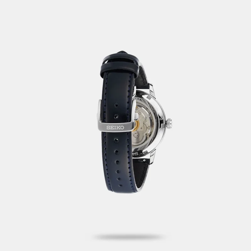 Seiko Leather Analog Blue Dial Men Watch Blue Band - SRPE43J1 - Image 4