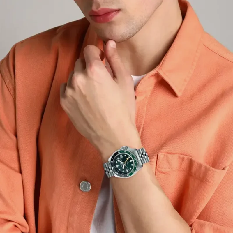 5 Sports Men Automatic Green Dial Analog Stainless Steel Watch - SSK035K1 - Image 3