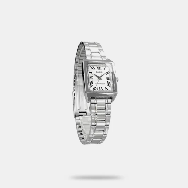 Enticer Women Silver Dial Analog Stainless Steel Watch LTP-V007D-7BUDF - A2282 - Image 2