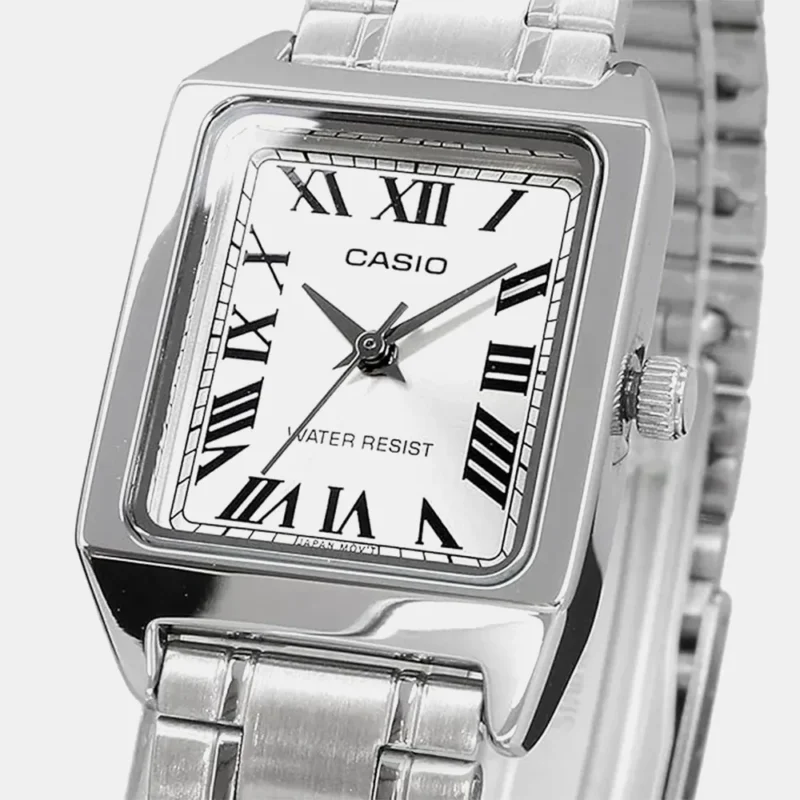 Enticer Women Silver Dial Analog Stainless Steel Watch LTP-V007D-7BUDF - A2282 - Image 3