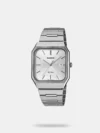 The Casio Enticer Ladies LTP-V007D-7BUDF is a chic and timeless timepiece designed to complement any outfit. Featuring a classic stainless steel case with a sleek chrome-plated finish, this watch boasts a clean and sophisticated look. The silver dial, adorned with silver-tone hour markers and hands, ensures easy readability while offering a refined appearance.Driven by reliable quartz movement, the LTP-V007D-7BUDF provides accurate timekeeping and includes a convenient date display at the 3 o'clock position. With its versatile design, this Casio Enticer watch is perfect for both everyday wear and special occasions, offering a blend of style, comfort, and practicality in one elegant package.